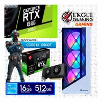 Computadora PC Gamer Core i3 10TH RAM16GB  SSD500GB  RTX 3050  6GB