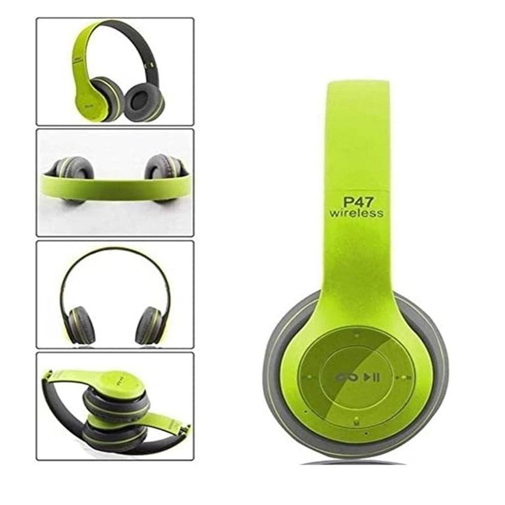 Audífono Inalámbrico BLUETOOTH WIRELESS 5.0 P47 Verde