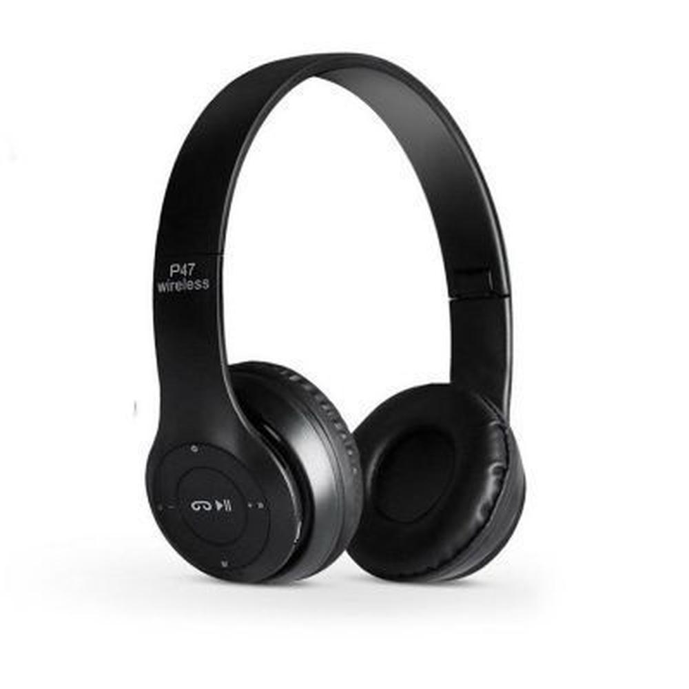 Audífono Inalámbrico BLUETOOTH WIRELESS 5.0 P47 Negro