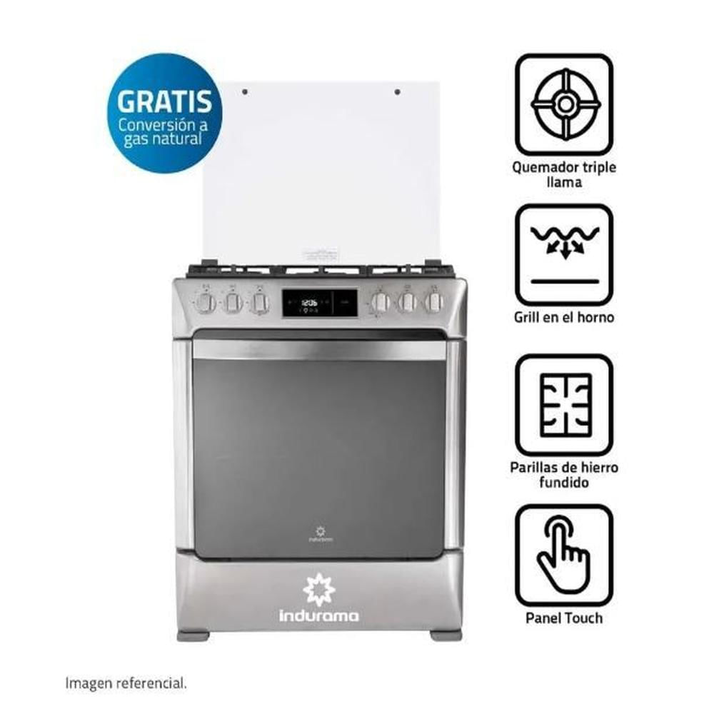 Cocina Indurama Roma Zafiro 30 Croma 5 Hornillas