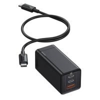 Cargador Rápido BASEUS GUN 5Pro  65W EU  2C+1USB - NEGRO