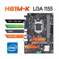 Placa Intel H61M Lga 1155 M.2. Ddr3 2da - 3ra Generacion