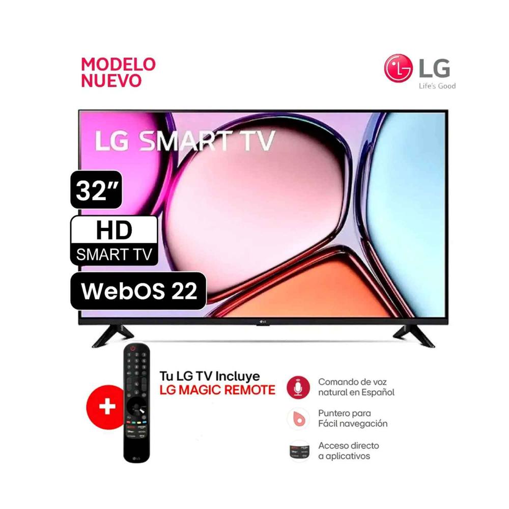 Televisor LG Smart TV 32 HD AI ThinQ + Magic Control
