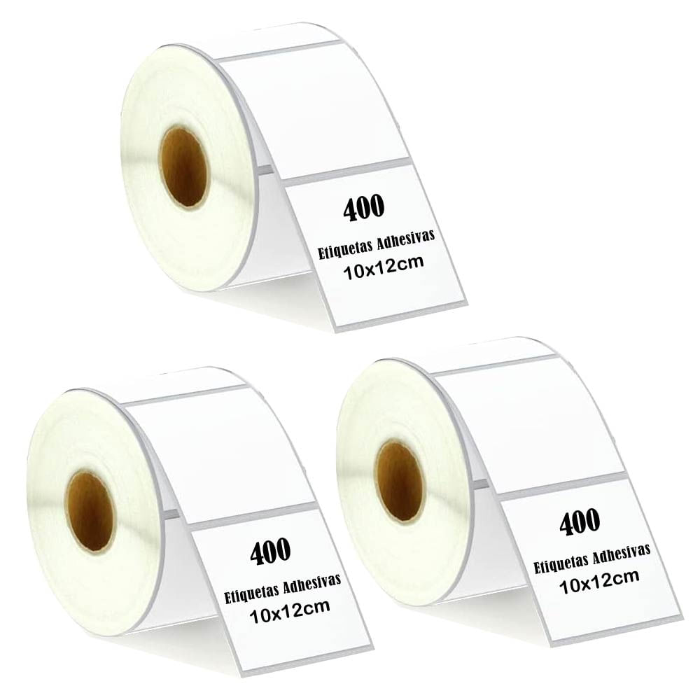 Etiqueta Termica Adhesiva 10x12cm Pack 3 Rollos