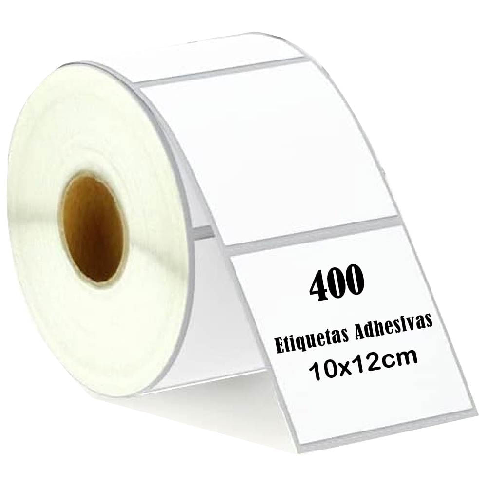 Rollo 400 Etiqueta Termica Adhesiva  10x12cm