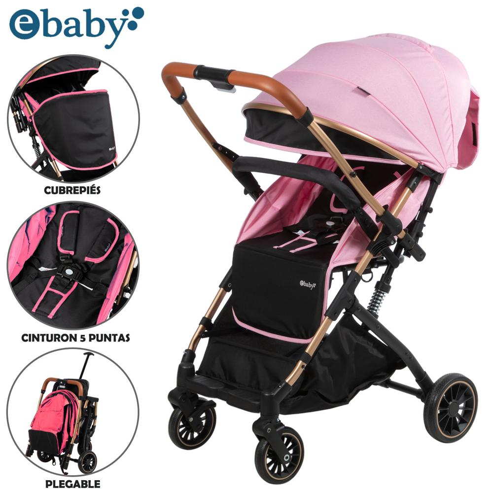Coche Paseo Reversible Ebaby «VINCE» Pink