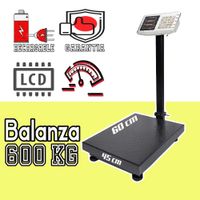 Balanza Industrial HIPOCAMPO 600 Kg con Plataforma HP-600KG