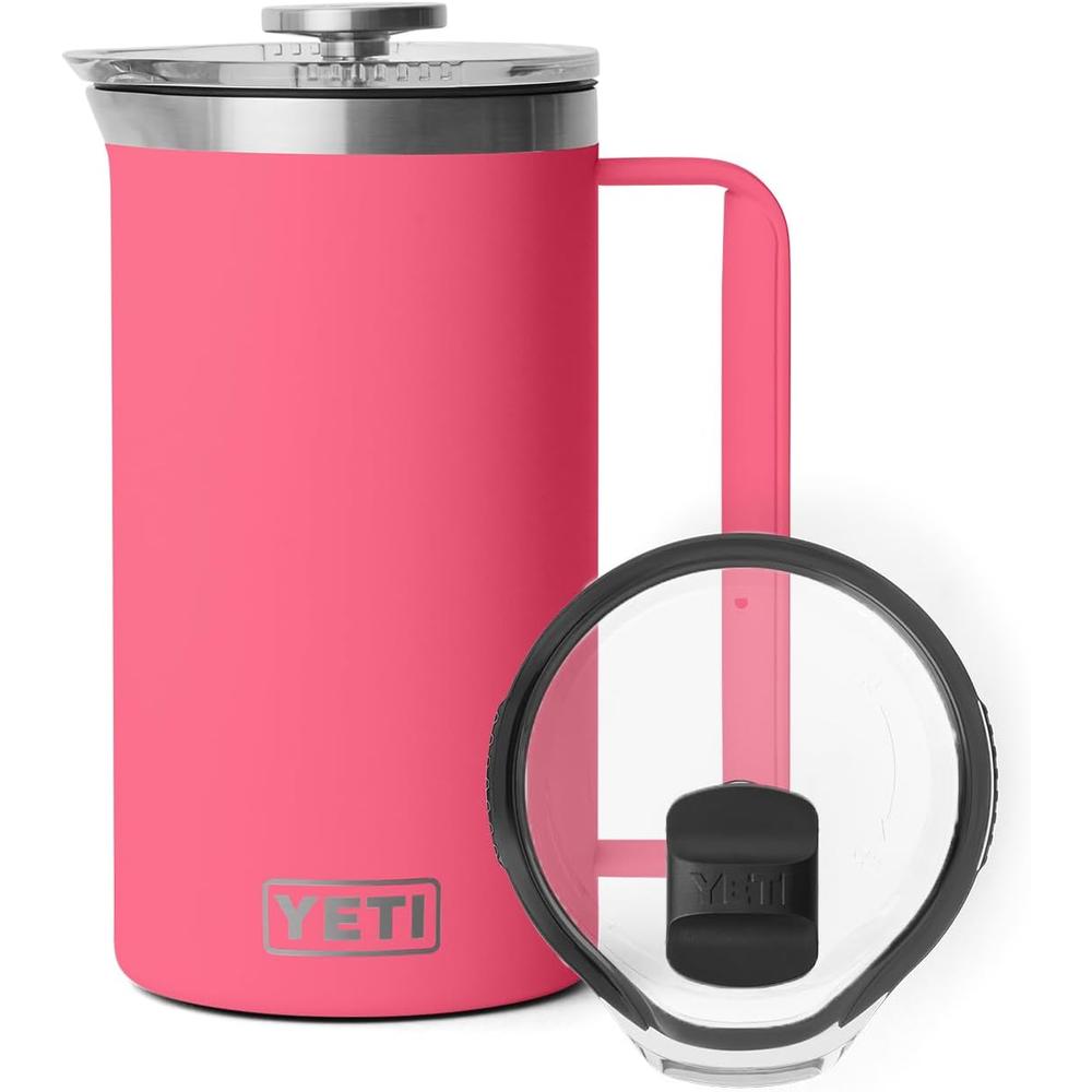 YETI Rambler Prensa francesa con Tapa Magslider de 34 oz | Rosado
