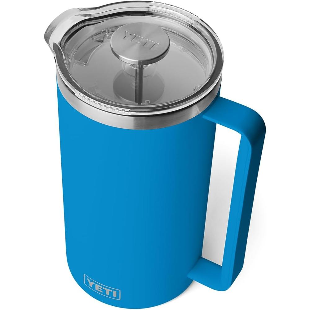 YETI Rambler Cafetera de Prensa con filtro de 64 oz | Azul
