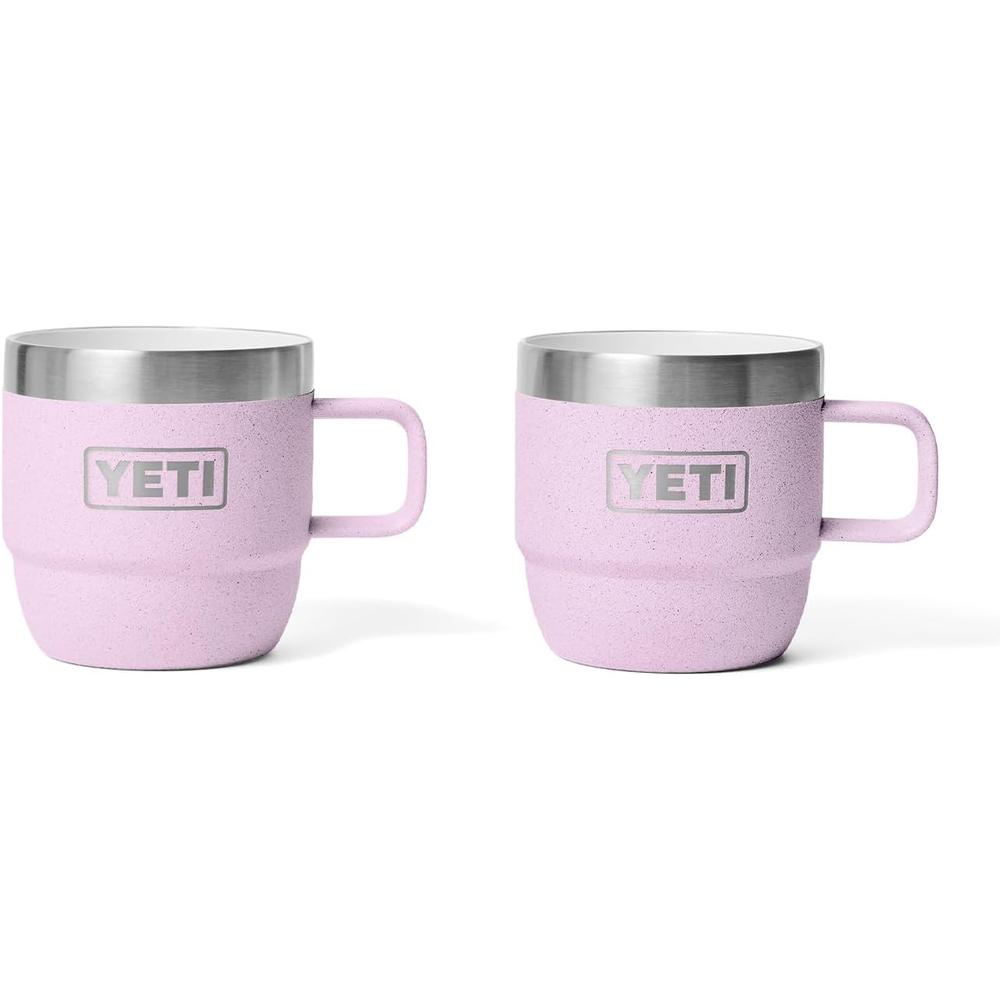 YETI Rambler Pack de 2 Tazas de Acero Inoxidable de 6 oz | Rosa Bebé