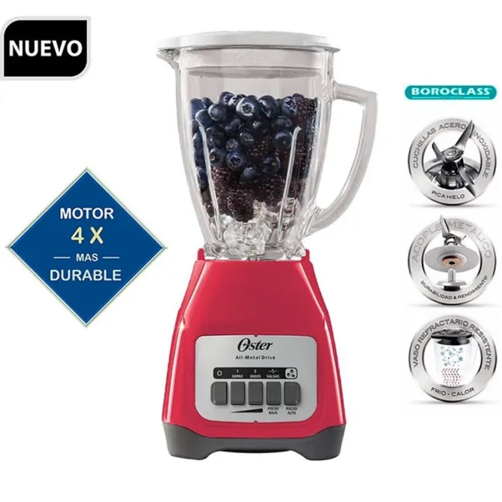 Licuadora Oster BLSTKAG-MPB 2V más Pulso 1.5Lt