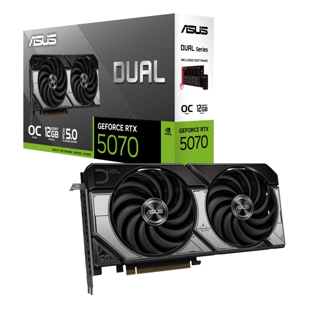 ASUS GeForce RTX 5070 - Tarjeta Gráfica PCIe 5.0 | GDDR6, DisplayPort y HDMI, Rendimiento Superior