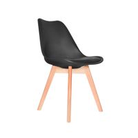Silla De Comedor Diseño Ema Be Tapizado Negro Ofideas