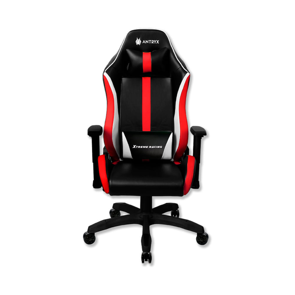 Silla gaming Antryx Nova roja ergonómica con soporte lumbar y ajuste personalizable