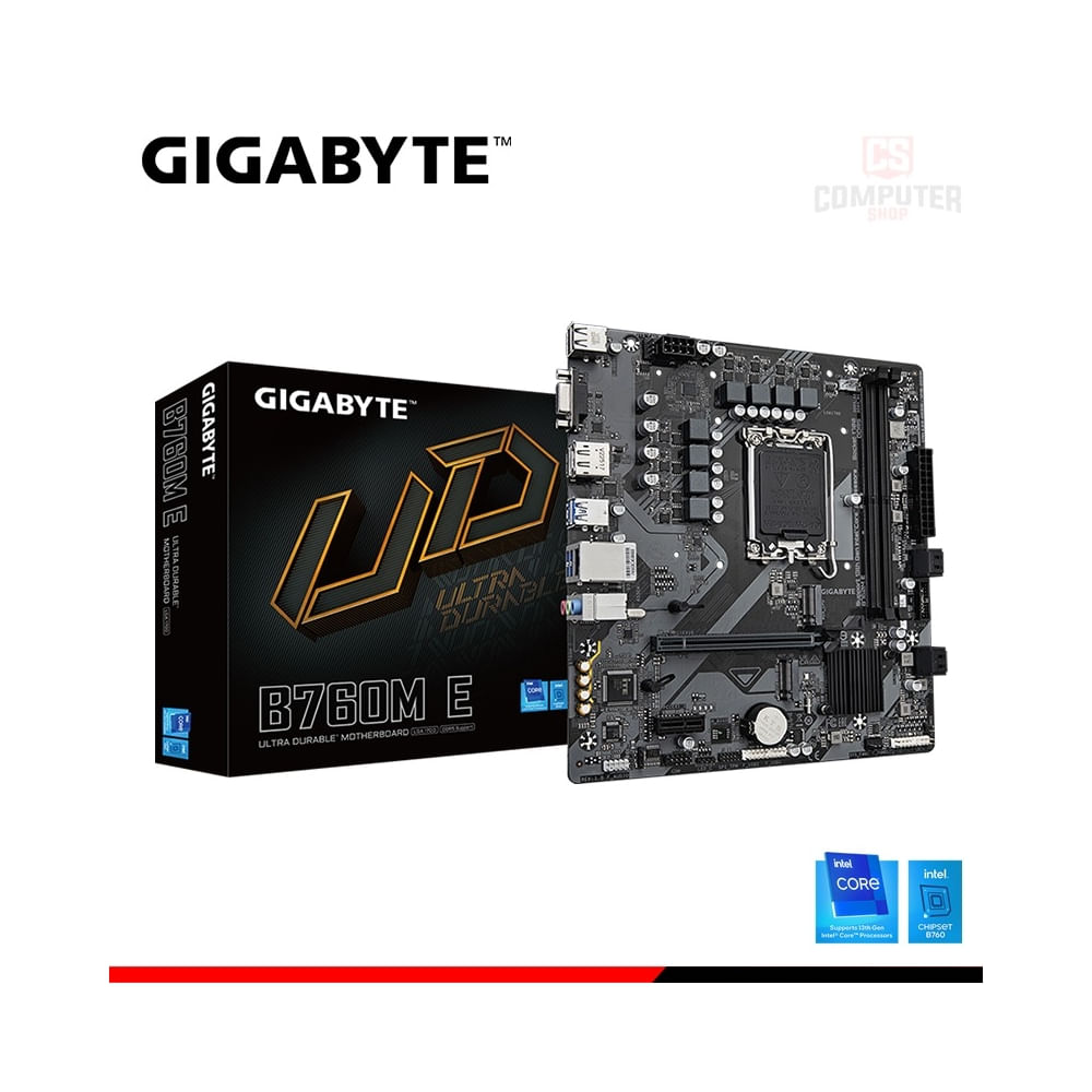 Placa madre Gigabyte B760M H DDR4 LGA 1700 M-ATX para alto rendimiento en juegos y multitarea