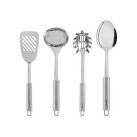 Utensilios Tramontina Marffim de Acero Inoxidable 4 Piezas