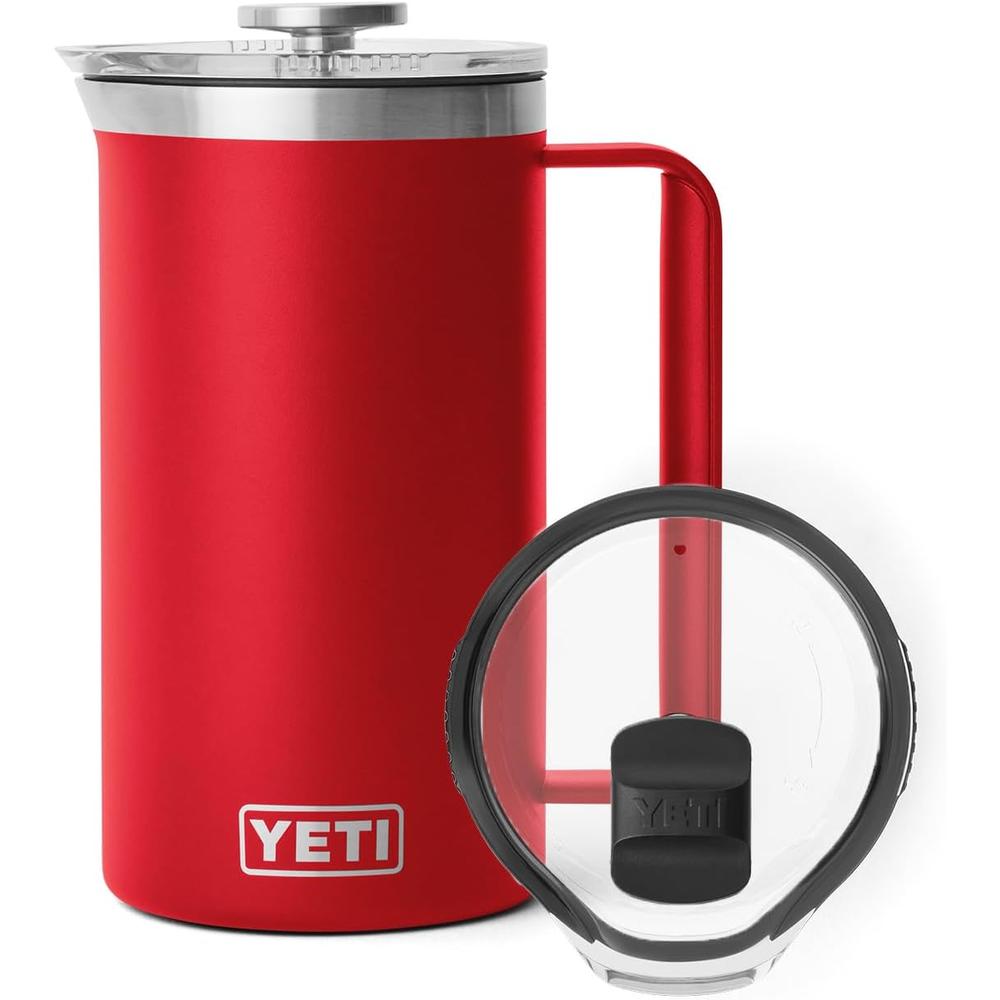 YETI Rambler Prensa francesa con Tapa Magslider de 34 oz | Rojo