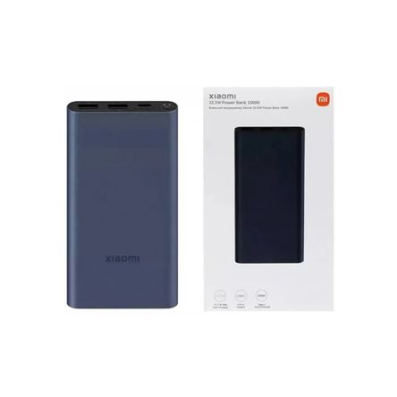 Power Bank Xiaomi 10000mAh Carga Rapida 22.5W Tipo C