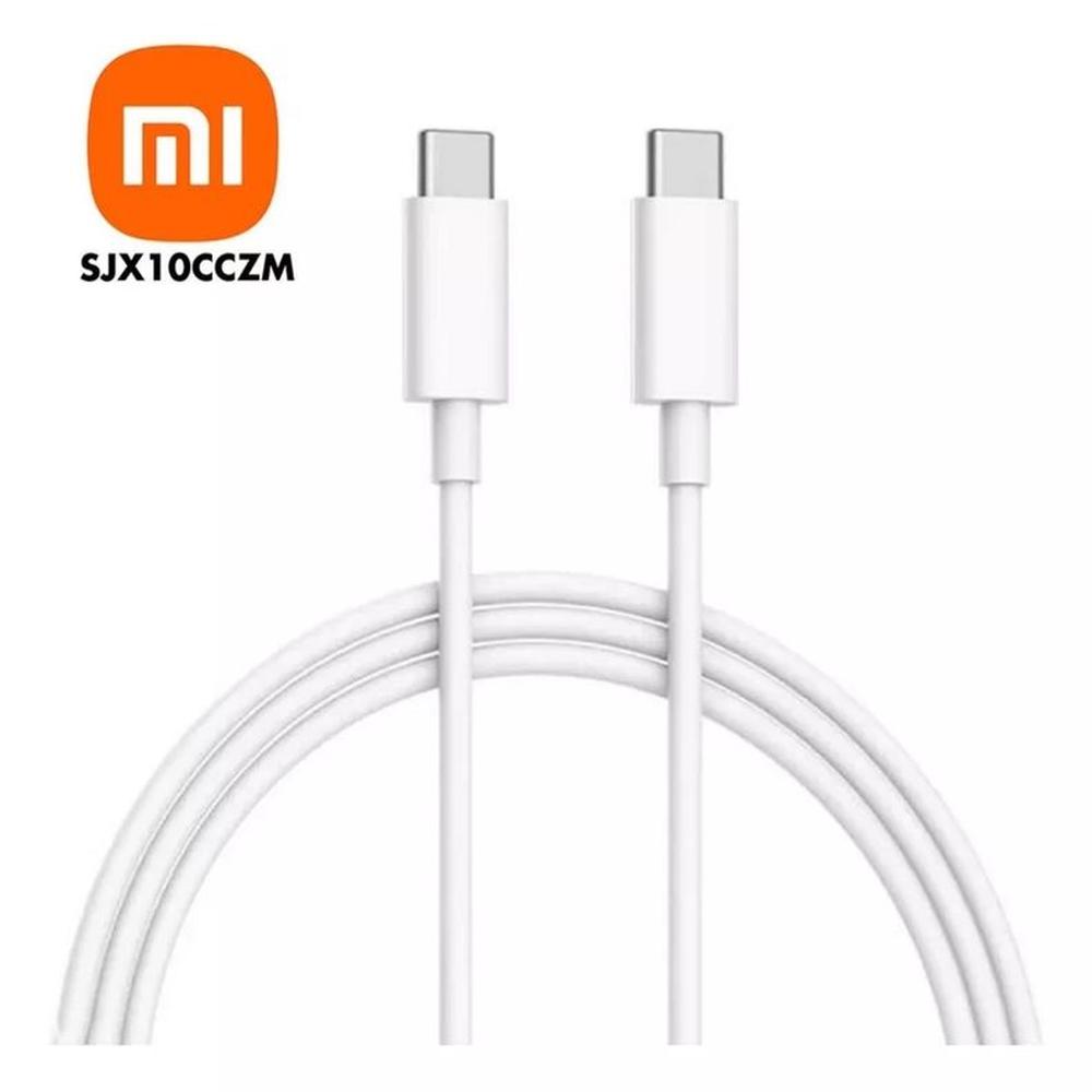 CABLE USB XIAOMI TIPO C - C  5AMP - BLANCO