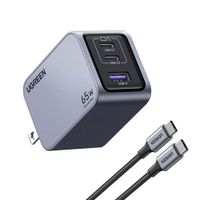 Cargador UGREEN 65W Nexode Pro Set 3 Puertos X755 - GREY