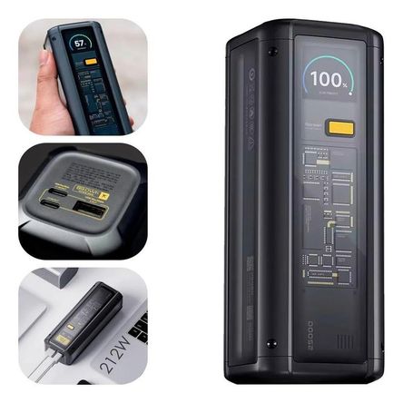 Bateria Portatil Xiaomi 212W HyperCharge 25000mAh Negro Bateria Portatil Xiaomi 212W HyperCharge 25000mAh Negro