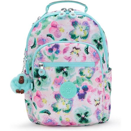 Kipling Seoul 100280585 Mochila Pequeña para Mujer | Aqua Blossom