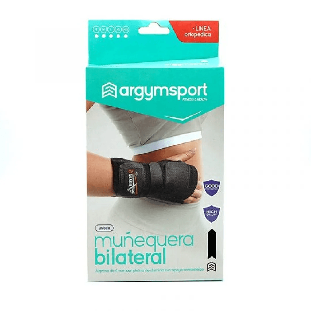 Muñequera BiLateral Talla XL ortopédica con Férula Aluminio Argym