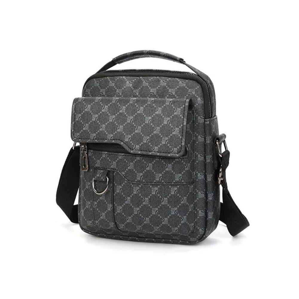 Bolso De Hombro Mochila Maleta Morral Bolso Estilo Ejecutivo Trabajo Elegante -GRIS