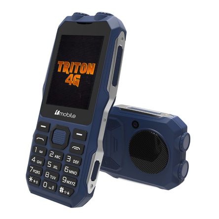 Teléfono Celular Bmobile TRITON 4G Resistente Doble Linterna Radio FM - Azul Teléfono Celular Bmobile TRITON 4G Resistente Doble Linterna Radio FM - Azul