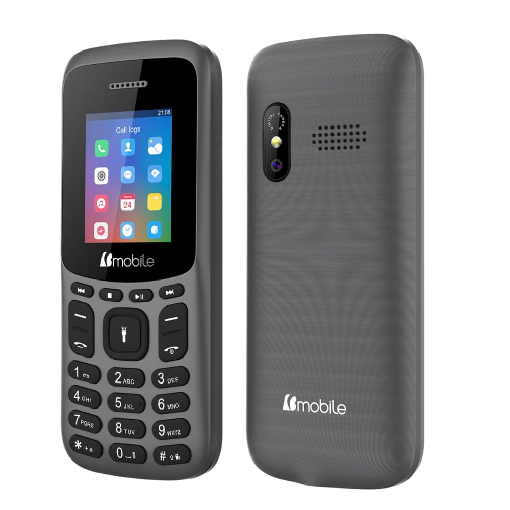 Teléfono Celular Bmobile K391 2G 1.8'' Radio FM - Gris