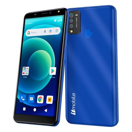 Teléfono Smartphone Bmobile BL60 PRO 4G 6'' 32+2GB Fingerprint 13+2 / 5 Mpx -Azul Teléfono Smartphone Bmobile BL60 PRO 4G 6'' 32+2GB Fingerprint 13+2 / 5 Mpx -Azul
