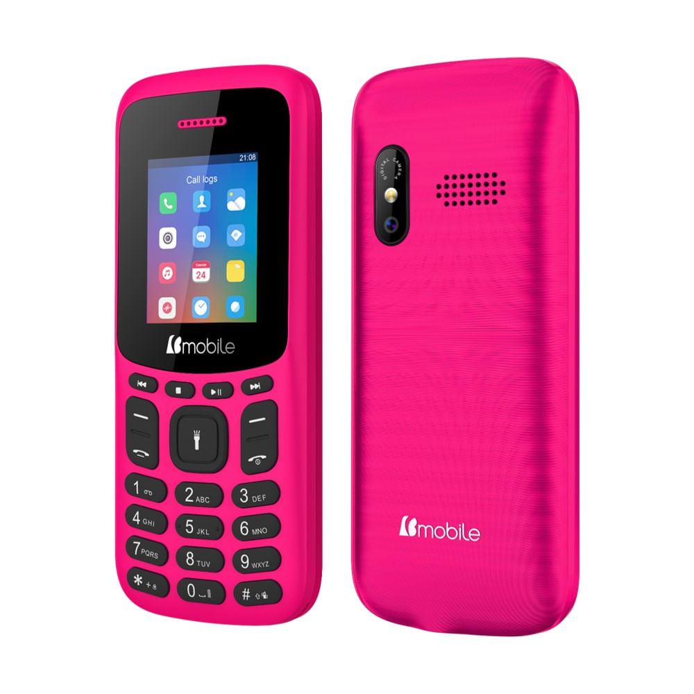 Teléfono Celular Bmobile K391 2G 1.8'' Radio FM - Fucsia