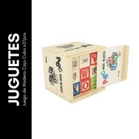 Juego de Madera Caja Cubo x27pcs