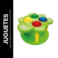 Juego de Madera Mesa de Tortuga con Martillo