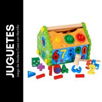 Juego de Madera Casa con Martillo