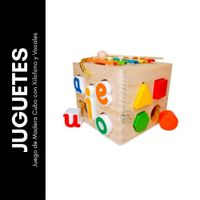 Juego de Madera Cubo con Xilofono y Vocales