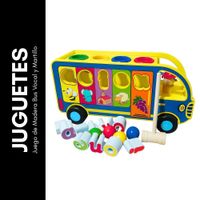 Juego de Madera Bus Vocal y Martillo
