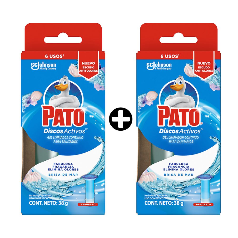 COMBO 2 Repuestos de desinfectante para discos Brisas del Mar Pato