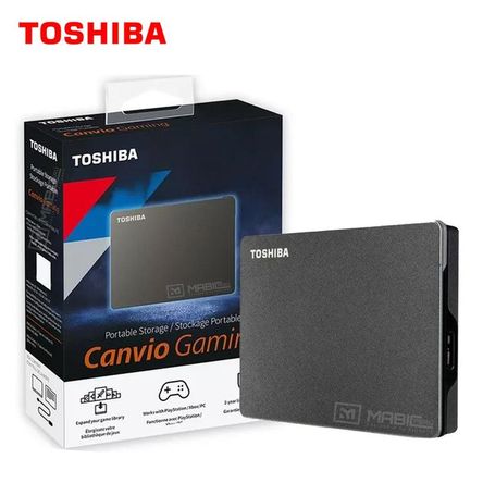 Disco Duro Externo Toshiba Canvio Gaming 4TB - Negro - Portátil
