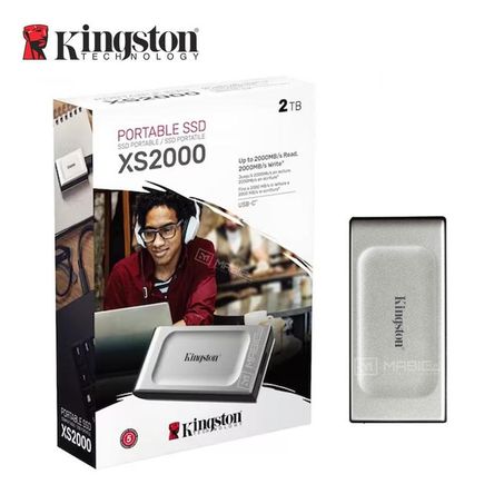 Disco Sólido Externo Kingston XS2000 2TB - Plata - Portátil