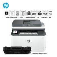 Impresora Hp LaserJet Pro 3103fdw Duplex Wifi Red ADF FAX