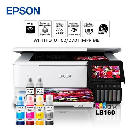 Impresora Fotografica Epson L8160 WIFI Red USB