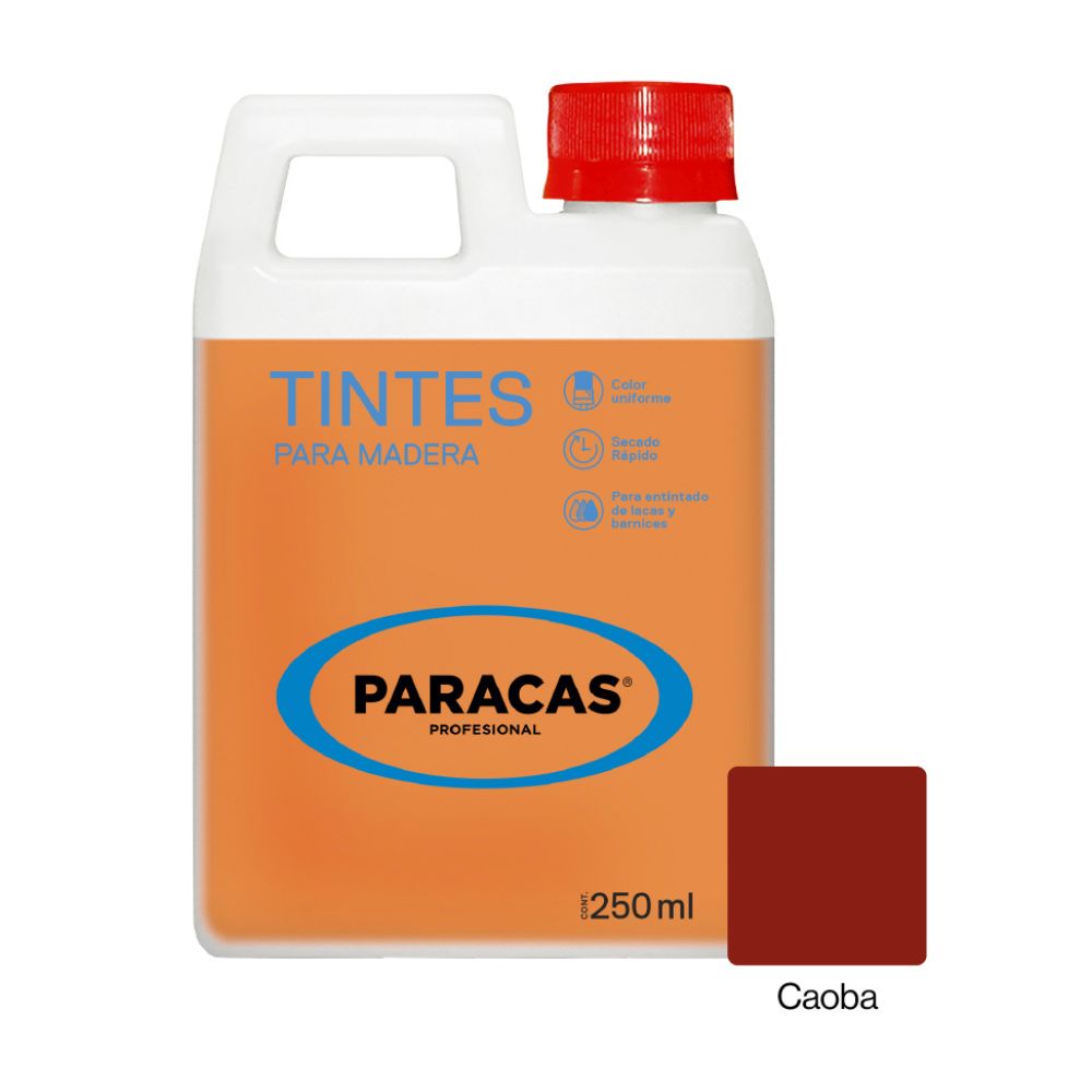 Tinte para Madera Paracas Caoba Concentrado 0.25 l