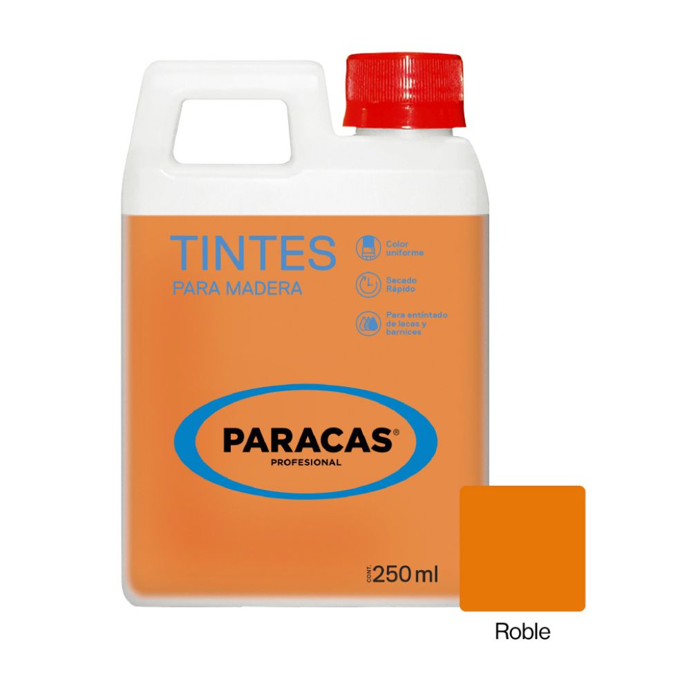 Tinte para Madera Paracas Roble Concentrado de 0.25 l
