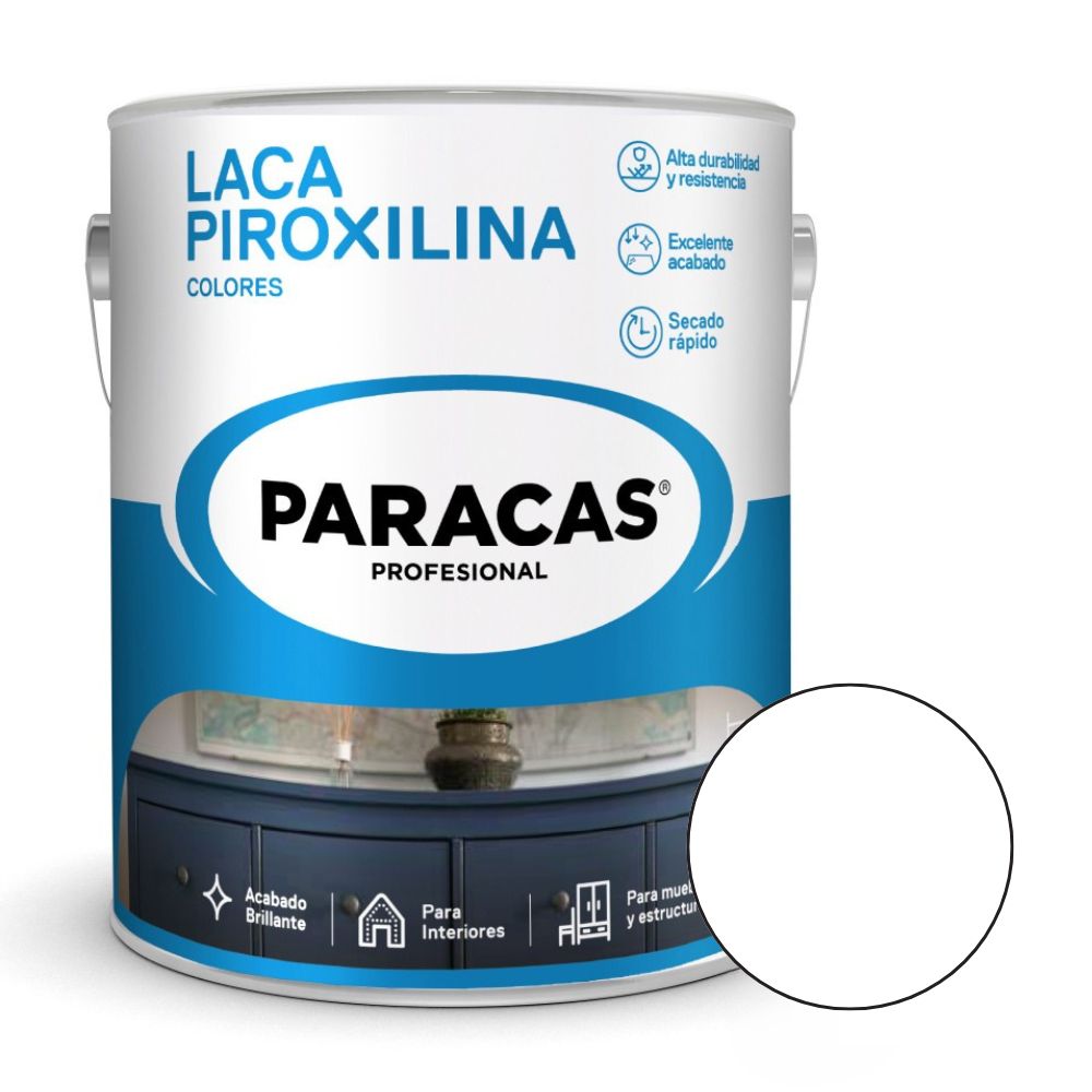 Laca Piroxilina Mate 1/4 galón Paracas Blanco