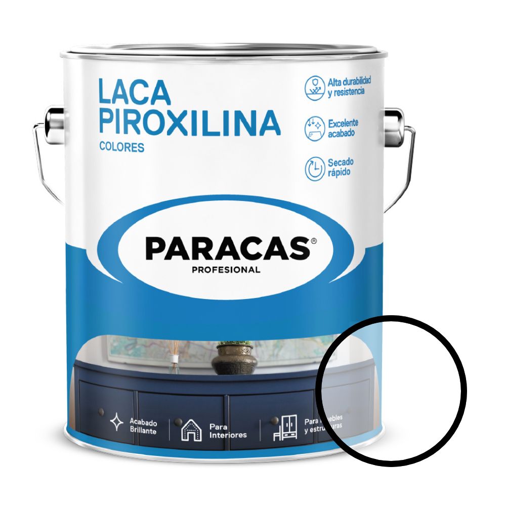 Laca Piroxilina Paracas Modelo Brillante Transparente 1 galón