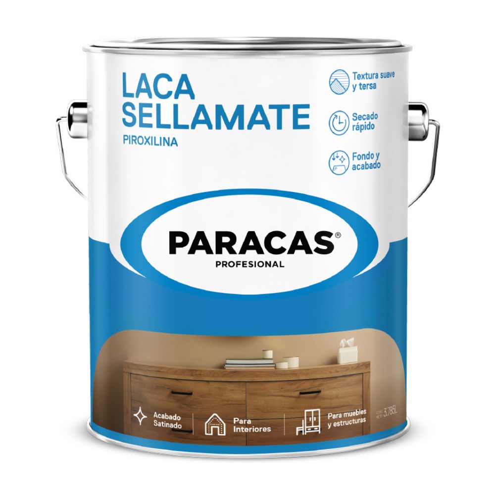 Laca Sellamate Paracas Transparente Brillante 1 galón
