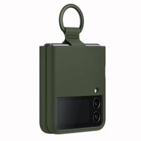 Case de Silicona con Anillo Samsung Galaxy Z Flip 4 Verde