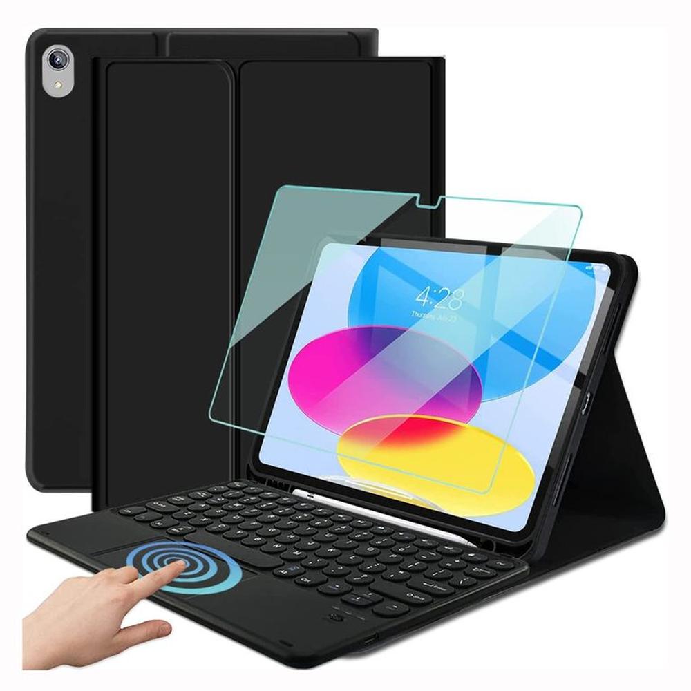 Funda Teclado Para iPad 10ma Generación 10.9 Bluetooth Trackpad -  Black