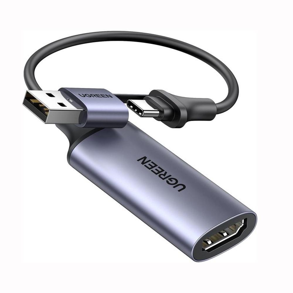 Capturadora de Video UGREEN Full HD 1080P 4K HDMI a USB-AUSB-C